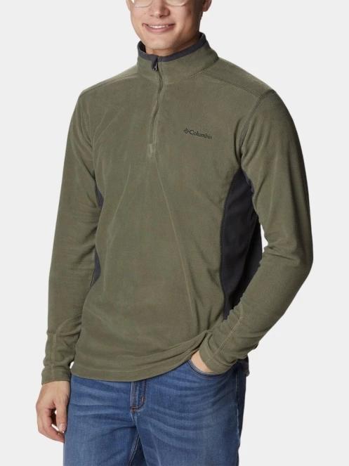 Columbia Klamath Range II Half Zip férfi polár pulóver zöld színben 5