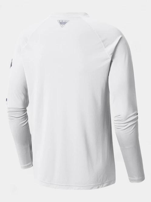 Columbia Terminal Tackle LS Shirt férfi hosszú ujjú sport póló fehér színben 4