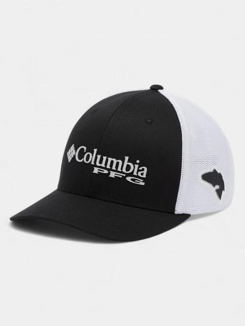 Columbia PFG Logo Mesh Ball Cap baseball sapka fekete színben 2