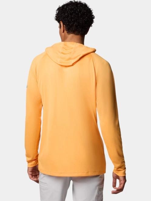 Columbia Terminal Tackle Hoodie férfi hosszú ujjú sport póló narancssárga színben 4