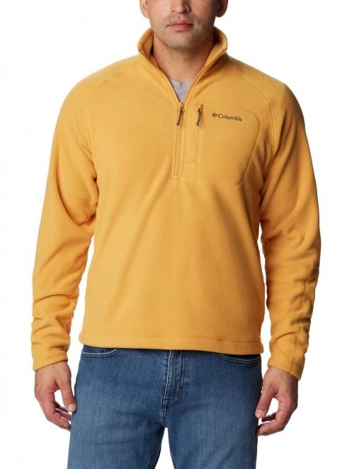 Columbia Fast Trek III Half Zip Fleece férfi polár pulóver sárga színben 2