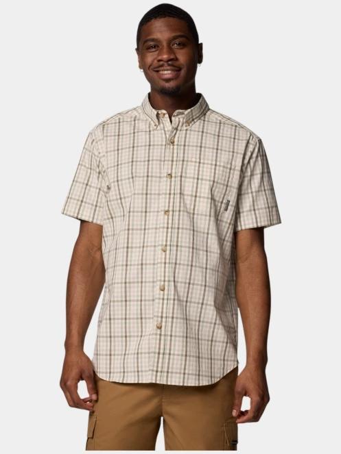Columbia Rapid Rivers II Short Sleeve Shirt férfi rövid ujjú ing zöld színben 2
