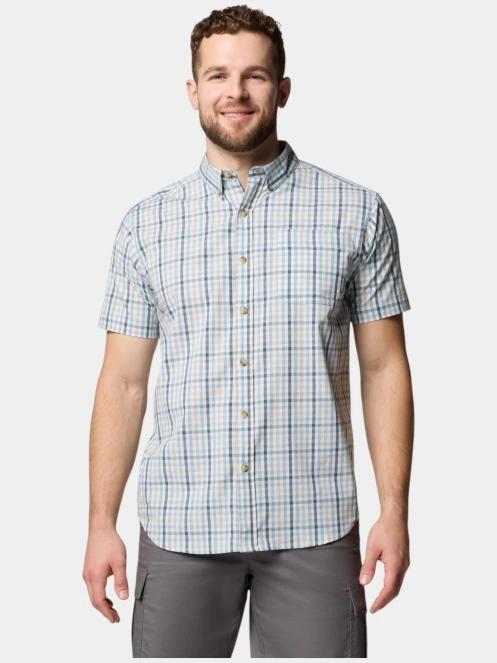 Columbia Rapid Rivers II Short Sleeve Shirt férfi rövid ujjú ing kék színben 2