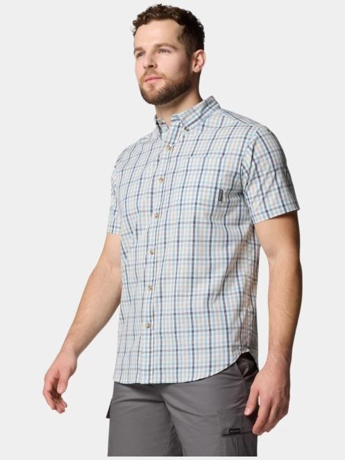 Columbia Rapid Rivers II Short Sleeve Shirt férfi rövid ujjú ing kék színben 3