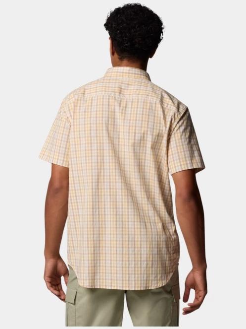 Columbia Rapid Rivers II Short Sleeve Shirt férfi rövid ujjú ing sárga színben 4