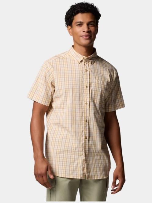 Columbia Rapid Rivers II Short Sleeve Shirt férfi rövid ujjú ing sárga színben 5