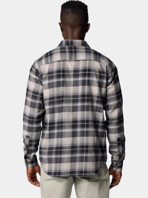 Columbia Cornell Woods Flannel Long Sleeve Shirt férfi hosszú ujjú ing szürke színben 4