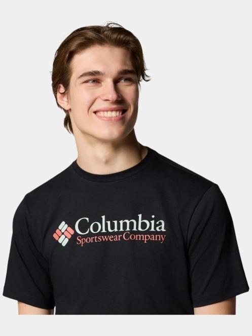 Columbia CSC Basic Logo Short Sleeve Shirt férfi rövid ujjú póló fekete színben 6