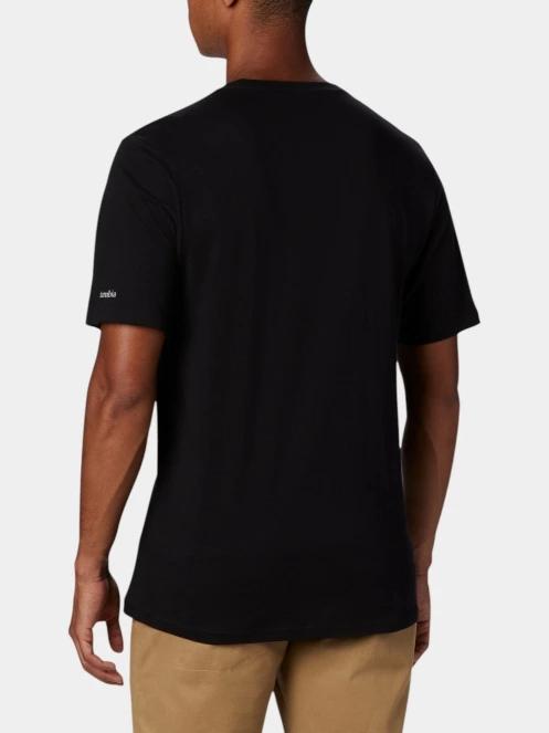 Columbia CSC Basic Logo Short Sleeve Shirt férfi rövid ujjú póló fekete színben 4