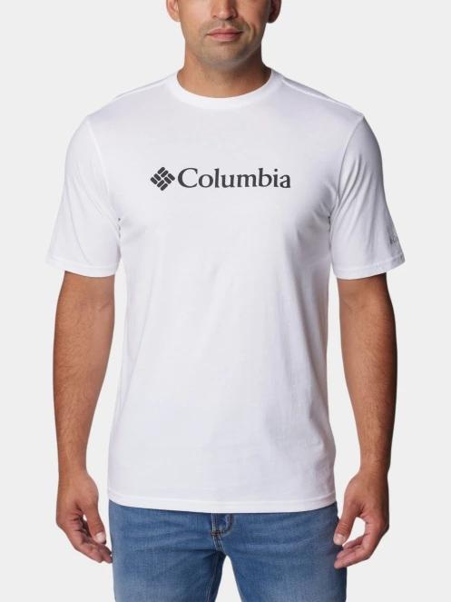 Columbia CSC Basic Logo Short Sleeve Shirt férfi rövid ujjú póló fehér színben 2