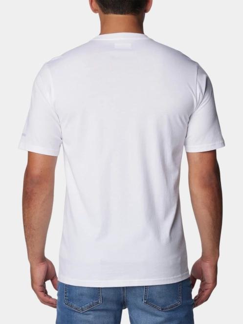 Columbia CSC Basic Logo Short Sleeve Shirt férfi rövid ujjú póló fehér színben 4