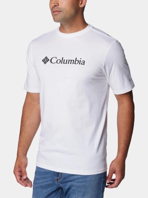 Columbia CSC Basic Logo Short Sleeve Shirt férfi rövid ujjú póló fehér színben 5