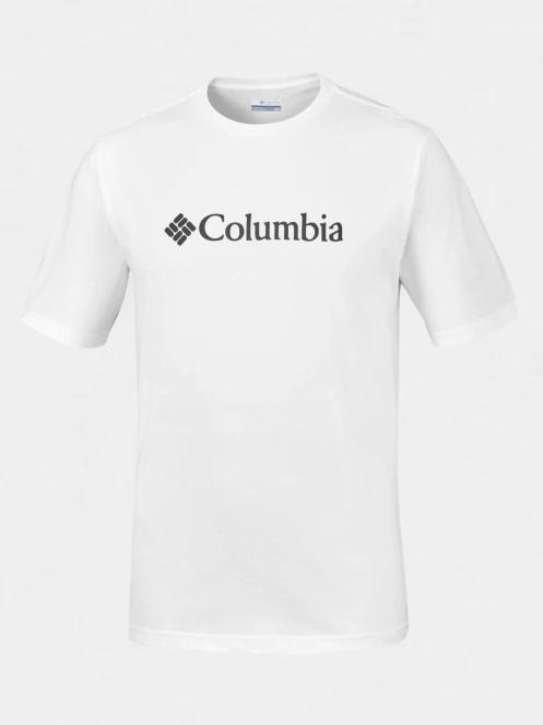 Columbia CSC Basic Logo Short Sleeve Shirt férfi rövid ujjú póló fehér színben 7