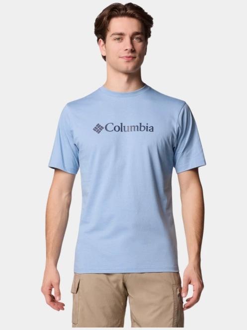 Columbia CSC Basic Logo Short Sleeve Shirt férfi rövid ujjú póló kék színben 2