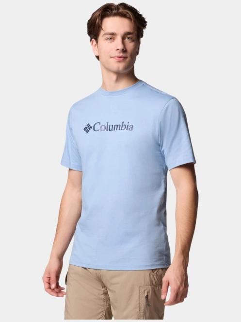 Columbia CSC Basic Logo Short Sleeve Shirt férfi rövid ujjú póló kék színben 3