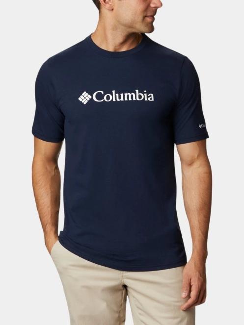Columbia CSC Basic Logo Short Sleeve Shirt férfi rövid ujjú póló kék színben 2
