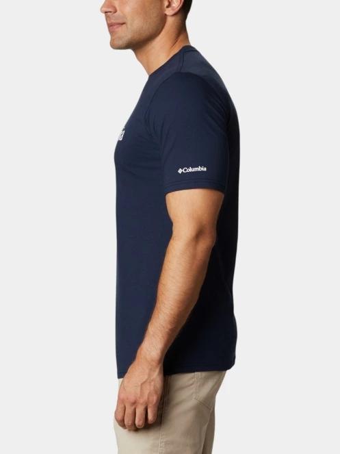Columbia CSC Basic Logo Short Sleeve Shirt férfi rövid ujjú póló kék színben 3