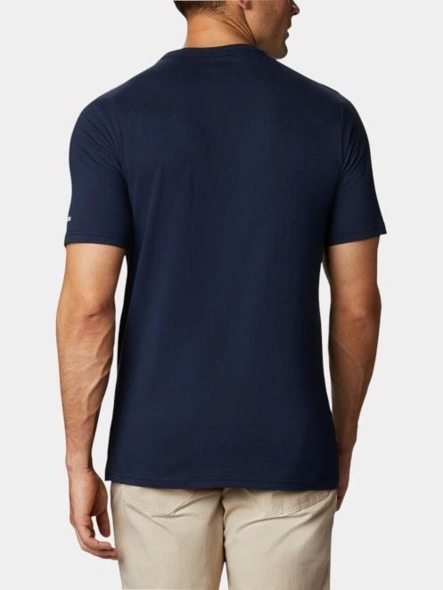 Columbia CSC Basic Logo Short Sleeve Shirt férfi rövid ujjú póló kék színben 4
