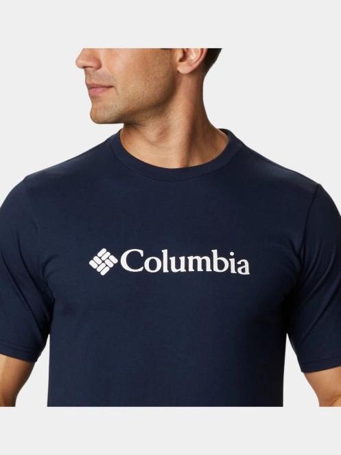 Columbia CSC Basic Logo Short Sleeve Shirt férfi rövid ujjú póló kék színben 6