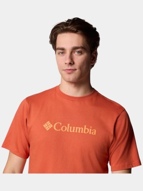 Columbia CSC Basic Logo Short Sleeve Shirt férfi rövid ujjú póló piros színben 6