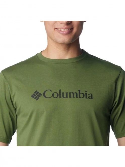 Columbia CSC Basic Logo Tee férfi rövid ujjú póló zöld színben 4