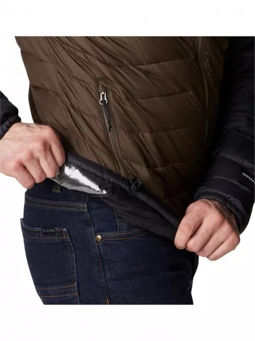 Columbia Powder Lite Hooded Jacket férfi átmeneti kabát barna színben 6