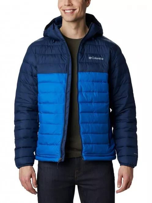 Columbia Powder Lite Hooded Jacket férfi átmeneti kabát kék színben 2