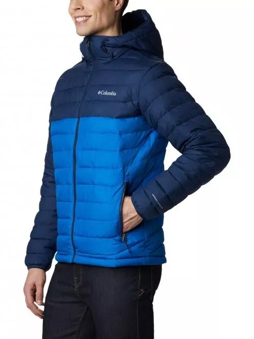 Columbia Powder Lite Hooded Jacket férfi átmeneti kabát kék színben 4