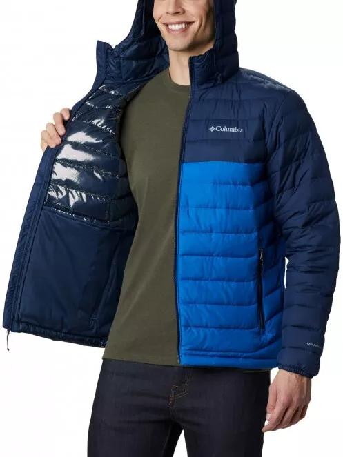 Columbia Powder Lite Hooded Jacket férfi átmeneti kabát kék színben 5
