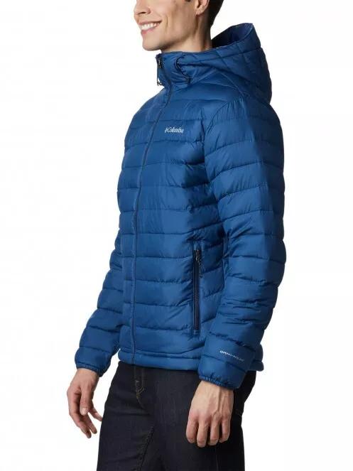 Columbia Powder Lite Hooded Jacket férfi átmeneti kabát kék színben 4