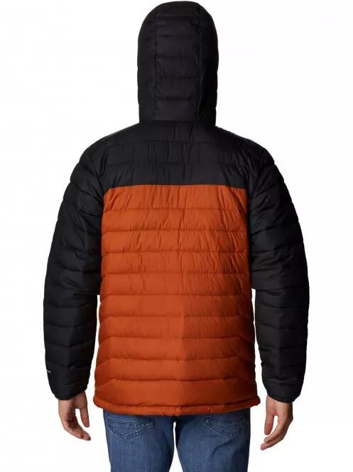 Columbia Powder Lite Hooded Jacket férfi átmeneti kabát narancssárga színben 3
