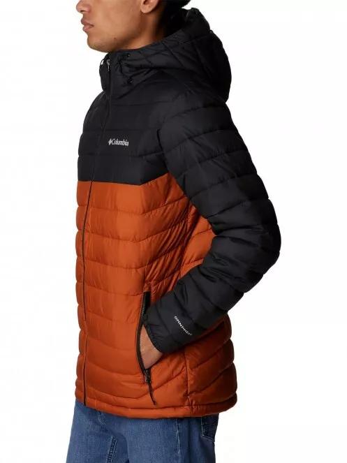 Columbia Powder Lite Hooded Jacket férfi átmeneti kabát narancssárga színben 4