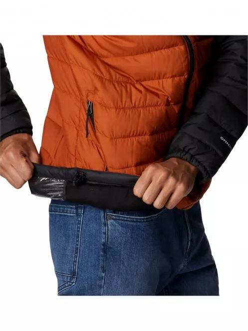 Columbia Powder Lite Hooded Jacket férfi átmeneti kabát narancssárga színben 6