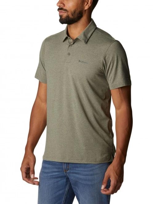 Columbia Tech Trail Polo férfi galléros póló zöld színben 5