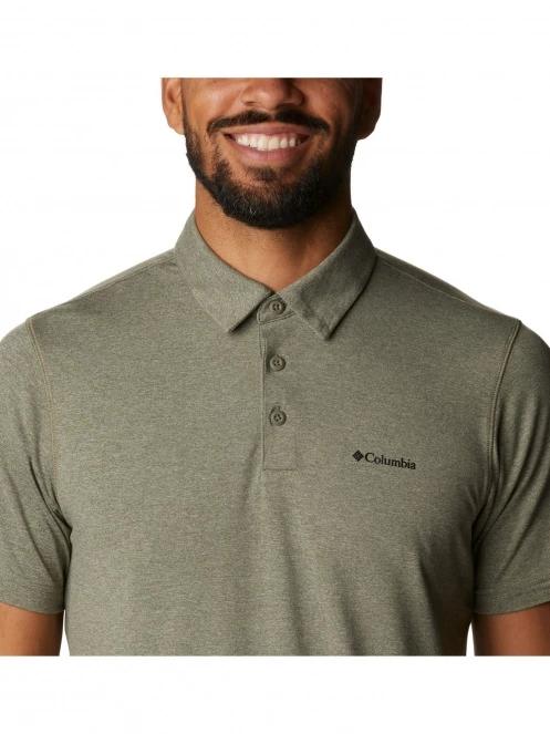 Columbia Tech Trail Polo férfi galléros póló zöld színben 6