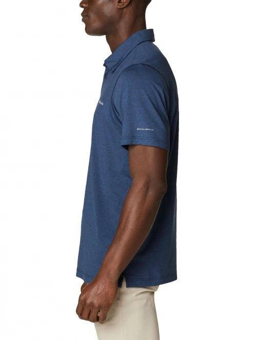 Columbia Tech Trail Polo férfi galléros póló kék színben 3