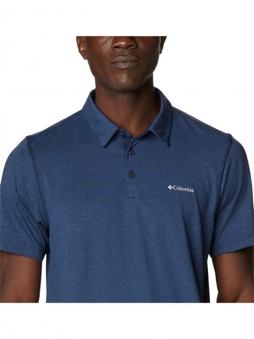 Columbia Tech Trail Polo férfi galléros póló kék színben 6
