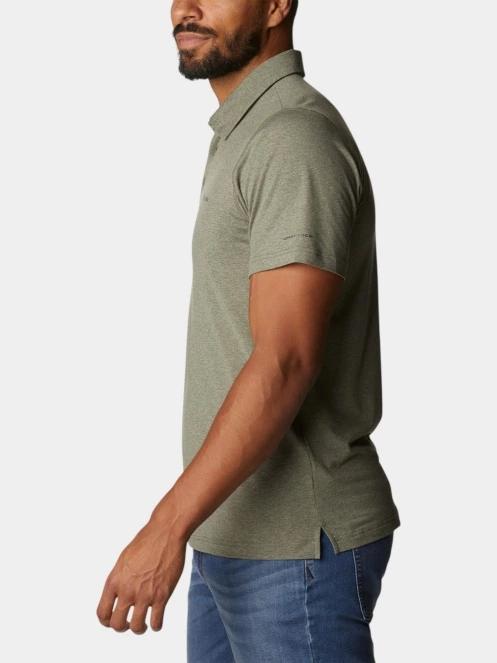 Columbia Tech Trail Polo férfi galléros póló zöld színben 3