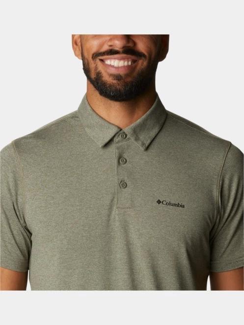 Columbia Tech Trail Polo férfi galléros póló zöld színben 6