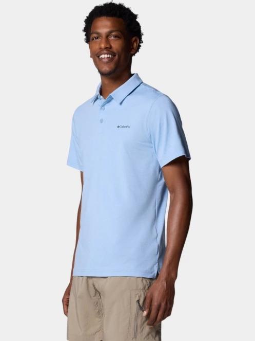 Columbia Tech Trail Polo férfi galléros póló kék színben 3