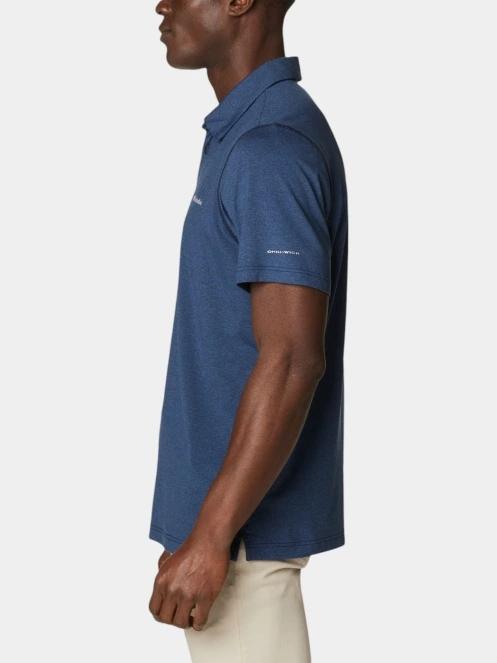 Columbia Tech Trail Polo férfi galléros póló kék színben 3