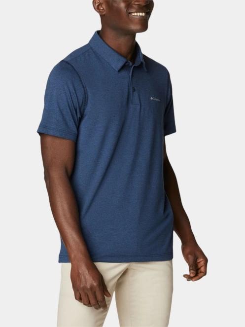 Columbia Tech Trail Polo férfi galléros póló kék színben 5