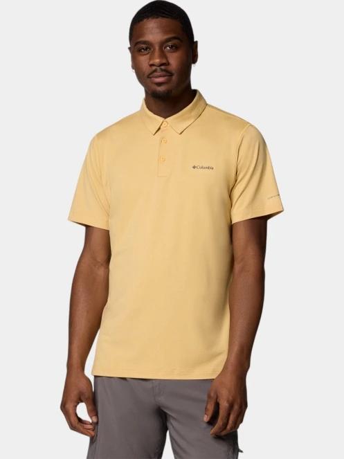 Columbia Tech Trail Polo férfi galléros póló sárga színben 2