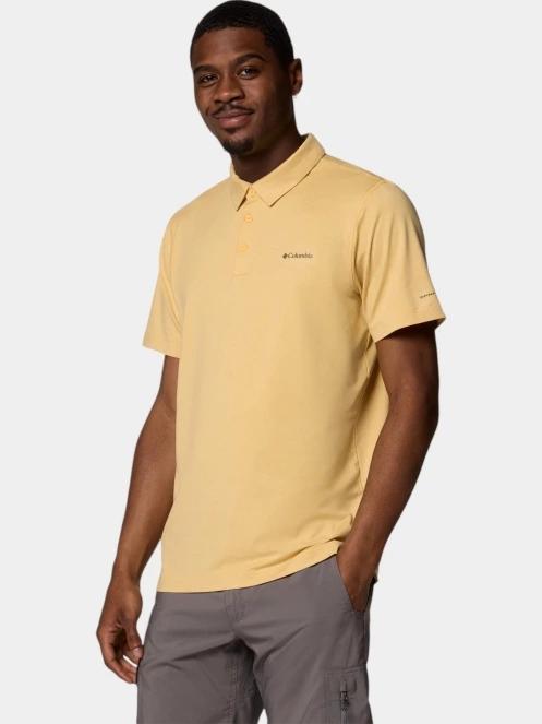 Columbia Tech Trail Polo férfi galléros póló sárga színben 3