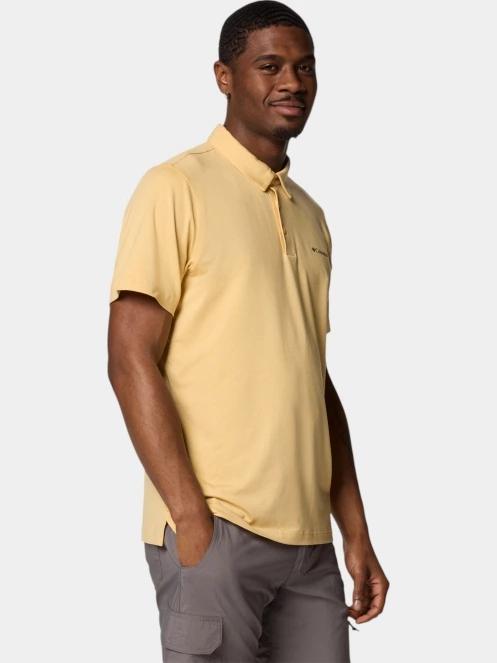 Columbia Tech Trail Polo férfi galléros póló sárga színben 5