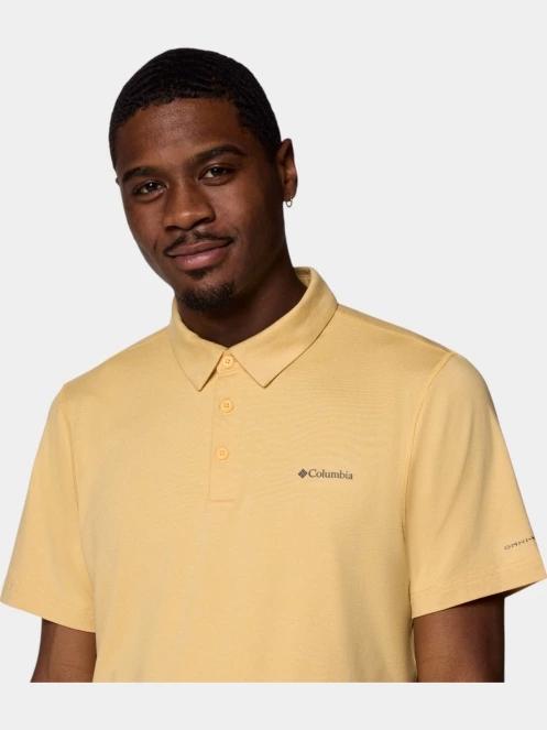 Columbia Tech Trail Polo férfi galléros póló sárga színben 6