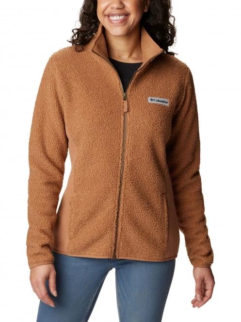 Columbia Panorama Full Zip női polár pulóver barna színben 2