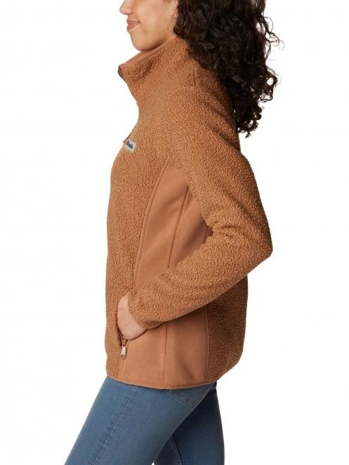 Columbia Panorama Full Zip női polár pulóver barna színben 3