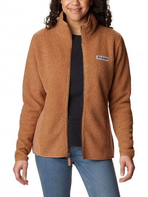 Columbia Panorama Full Zip női polár pulóver barna színben 5