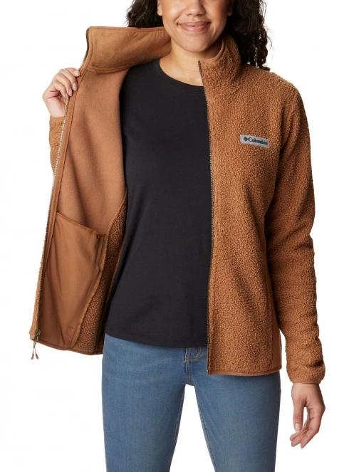 Columbia Panorama Full Zip női polár pulóver barna színben 6
